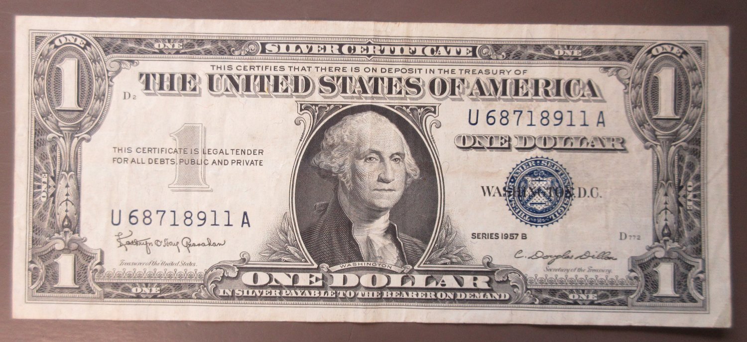 $1 Silver Certificate 1957B 68718911