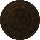 1881-H Canadian Large Cent