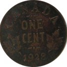 1928 Canadian Large Cent G Corroded