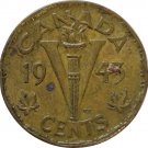 1945 Canadian 5 Cent #2 LOG