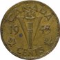 1945 Canadian 5 Cent #2 LOG