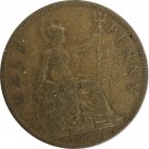 1927 Great Britain Half Penny