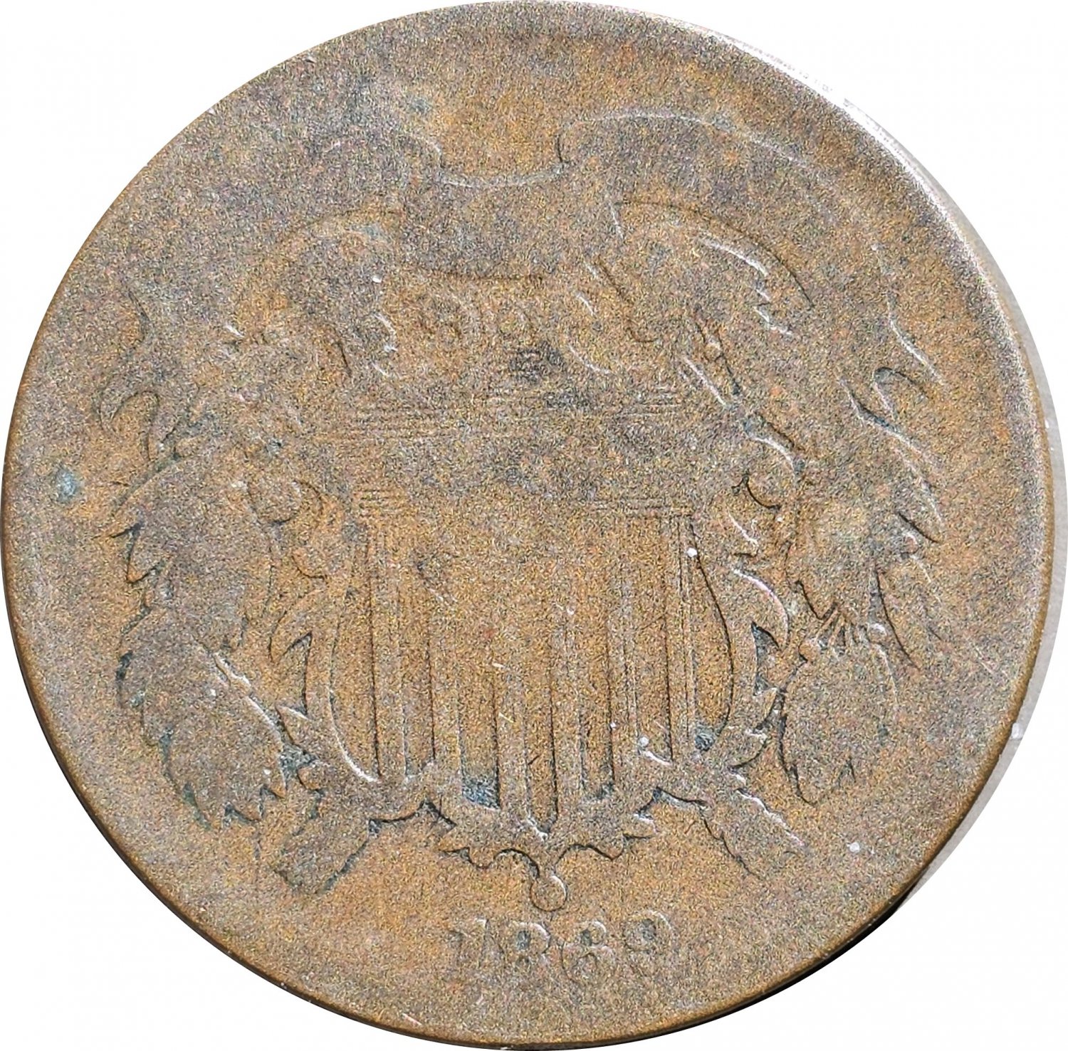 US 1869 2 Cent  DO
