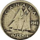 1943 Canadian Dime (SILVER 125) (DO) 1943 Canadian Dime (SILVER 125) (DO)