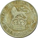 1923 Great Britain 6 Pence (SILVER 125) (D)
