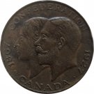 1867-1927 CANADA 60th Anniversary CONFEDERATION King George V Bronze Medal Token