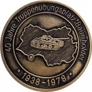 40 Jahre Truppenubungsplatz 1978 Tank Medallion