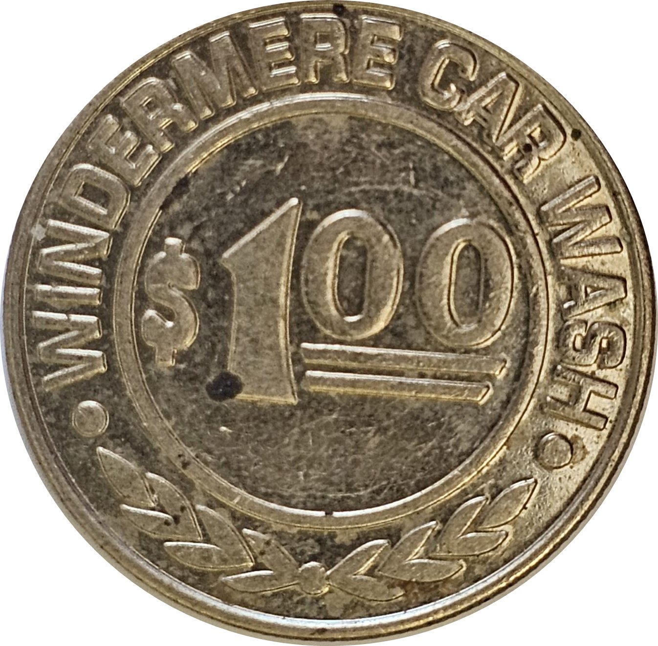 Windermere Car Wash $1.00 Token 25mm