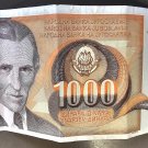 Yugoslavia 1000 Dinara Banknote, 1990 P-107 / CIRCULATED