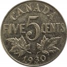 1930 Canadian 5 Cent #2