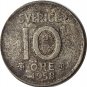 1958 Sweden 10 Ore (SILVER 125)
