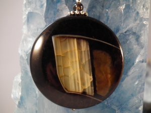 Brown Yellow Agate Pendant