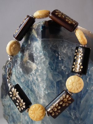 Flower Bone Bracelet