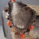 Coral, JasperCharm Bracelet