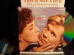 Laserdisc HE SAID, SHE SAID 1991 Kevin Bacon FS LD