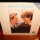 Laserdisc SHE'S HAVING A BABY 1988 Kevin Bacon Lot#2 FS LD