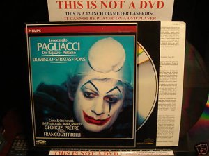 LD Opera Film LEONCAVALLO PAGLIACCI 1982 Franco Zeffirelli Laserdisc Music Video [070 204-1]