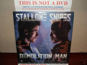 Laserdisc DEMOLITION MAN 1993 Wesley Snipes Lot#4 LTBX LD