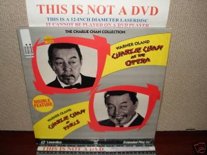Laserdisc CHARLIE CHAN AT THE OPERA / IN PARIS (1935) Classic LD