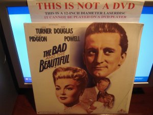 Laserdisc THE BAD AND THE BEAUTIFUL (1952) Kirk Douglas FS ClassicLD