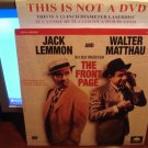 Laserdisc THE FRONT PAGE (1974) Jack Lemmon Walter Matthau FS Classic LD