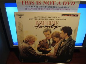 Laserdisc IMMEDIATE FAMILY 1989 Glenn Close James Wood FS LD Movie [50196]