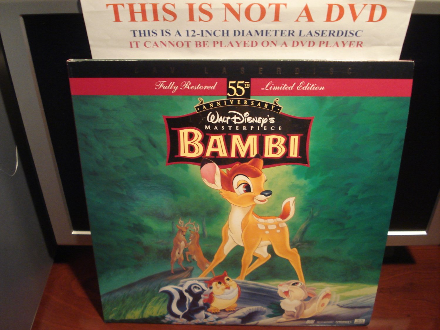 LD Disney BAMBI (1942) Lot#11 CAV THX 55th Anniversary Limited Edition ...