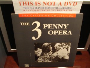 LD Criterion THE 3 PENNY OPERA (1931) Germany w/English Translation CLV Laserdisc [CC1139L Spine 39]