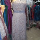Dessy Bridesmaid, Mother of the bride Dress..# 2850..Cappuccino / Gray...Size 4
