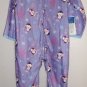 NWT STEVE purple sleeper penguin pajamas GIRLS 2T NEW