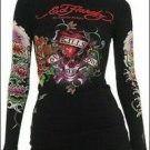 Ed Hardy Heart Skull Long Sleeve Sweater NWT Sz M Ed Hardy Heart Skull Long Sleeve Sweater NWT Sz M