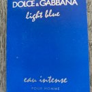 Dolce & Gabbana Light Blue Eau Intense Pour Homme 0.05 oz Dolce & Gabbana Light Blue Eau Intense Pour Homme 0.05 oz