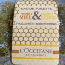 Loccitane Honey Citron Shimmering Eau DE Toilette  2 Samples
