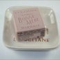 L'occitane Ceramic Soap Dish & Bonne Mere Rose Soap NIB