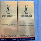 YvesSaintLaurent YSL OR ROUGE  D'Exception Cream  0.1 oz each  Set of 2  NIB