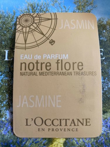 L'OCCITANE  Notre Flore JASMINE Eau de Parfum 5 Samples