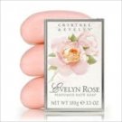Crabtree Evelyn EVELYN ROSE Perfumed Bath  Soap Set  3x100g  NIB