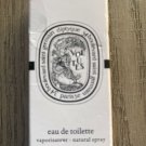 diptyque Volutes Eau De Toilette 0.06 oz NIB diptyque Volutes Eau De Toilette 0.06 oz NIB