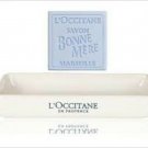 L'Occitane Large Ceramic Soap Dish & Bonne Mere Soap