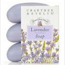 Crabtree Evelyn LAVENDER Triple Milled Soap Set NIB
