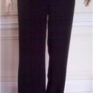 WOMENS ANN TAYLOR LOFT BLACK TEXTURED PANTS SLACKS SZ 2