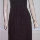 WOMENS BANANA REPUBLIC BROWN LINEN SUN DRESS SZ 2