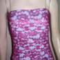 WOMENS BUFFALO DAVID BITTON PINK BLUE LACE DRESS SZ M 6