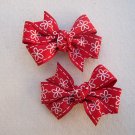 Red Flower Clippies