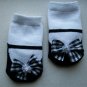 Black and White Checkerboard Bow Socks