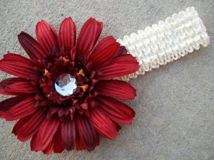 Red Daisy & Headband