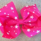 Hot Pink Star Boutique Bow
