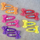 Assorted Bow Snap Clips