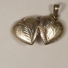 Vintage Sterling Silver Locket Hearth Pendant
