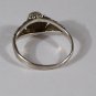 Vintage 925 solid silver Black Onix stone ring